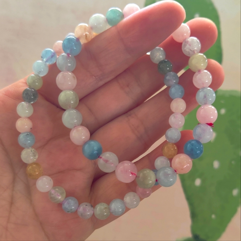 2 Morganite bracelet